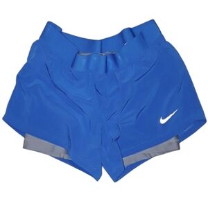 Nike Blue/Grey Dri-Fit Atheltic Shorts with Elastic Waist. Women's Size: Small.